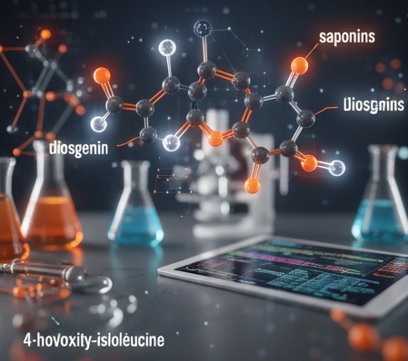Structure moléculaire des saponines du fenugrec et graines sèches